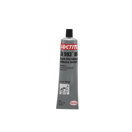 Loctite Silicone Sealant, SUPERFLEX BLACK RTV 80 ml LOC59330